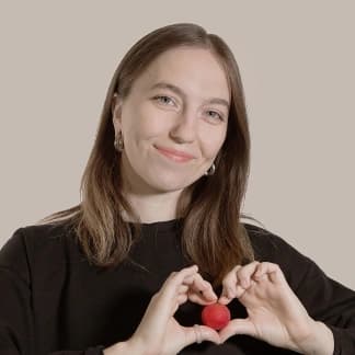 Katya Malieva with radish