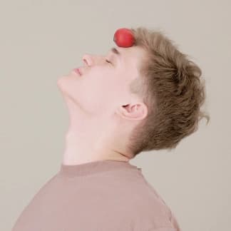 Artyom Ivanov with radish