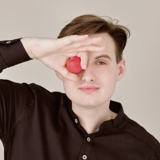 Stas Sukhorukov with radish